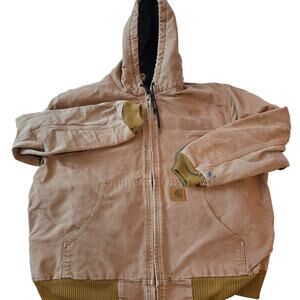 Carhartt Brown made in Mexico duck jacket 376-51 men's size xl